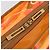 Borsa a mano LOEWE Anagram Americana 28 in vinile Orange Gold Auth 206052V D'oro Arancione - vista 22