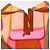 Borsa a mano LOEWE Anagram Americana 28 in vinile Orange Gold Auth 206052V D'oro Arancione - vista 25