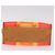 Borsa a mano LOEWE Anagram Americana 28 in vinile Orange Gold Auth 206052V D'oro Arancione - vista 5