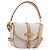 LOUIS VUITTON Monogram Mini Lin Saumur BB Tasche White M12327 LV Auth 203218V Weiß