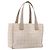 Borsa Tote CHANEL New Travel Line Canvas Beige CC Tono Oro Auth gh2368