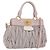 Borsa a mano Miu Miu Matelassé in pelle 2way Grigio Oro Auth 206108V Marrone D'oro