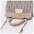 Borsa a mano Miu Miu Matelassé in pelle 2way Grigio Oro Auth 206108V Marrone D'oro - vista 7