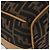 Bolsa de Mão Vanity FENDI Zucca Canvas Preta Castanha Auth 206127V Marrom Preto - vista 17
