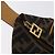 Bolsa de Mão Vanity FENDI Zucca Canvas Preta Castanha Auth 206127V Marrom Preto - vista 22