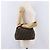 Bolsa de Mão Vanity FENDI Zucca Canvas Preta Castanha Auth 206127V Marrom Preto - vista 29