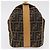 Bolsa de Mão Vanity FENDI Zucca Canvas Preta Castanha Auth 206127V Marrom Preto - vista 3
