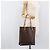 Céline Bolso de mano CELINE Macadam Canvas PVC Leather Brown Gold Auth ep16155 Castaño Dorado - vista 27