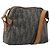 Borsa a tracolla Christian Dior Trotter Canvas PVC Verde Oro Auth 204234 D'oro