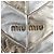 Bolso de mano Miu Miu de cuero 2way Silver Auth 204825A Plata - vista 26