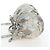 Bolso de mano Miu Miu de cuero 2way Silver Auth 204825A Plata - vista 7
