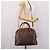 Céline CELINE Macadam Canvas Handtasche PVC Leather 2way Brown Gold Auth ep15962 Braun Golden - Ansicht 26