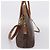 Céline CELINE Macadam Canvas Handtasche PVC Leather 2way Brown Gold Auth ep15962 Braun Golden - Ansicht 3