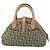 Borsa Double Saddle Christian Dior Trotter Canvas Khaki Gold Tone Auth mr2931 Cachi - vista 2