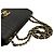 Chanel Classic Flap Handtasche aus schwarzem Leder - Ansicht 3