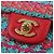 Borsa a catena CHANEL Matelasse 25 Tweed Rosa Blu Chiaro CC Auth yk20942SM - vista 18