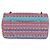 Borsa a catena CHANEL Matelasse 25 Tweed Rosa Blu Chiaro CC Auth yk20942SM - vista 2