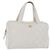 Bolsa CHANEL Wild Stitch em couro branco com detalhes dourados CC Auth mr2972