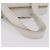Bolsa CHANEL Wild Stitch em couro branco com detalhes dourados CC Auth mr2972 - vista 9