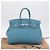 Hermès Borsa a mano HERMES Birkin 35 in pelle Taurillon Blu Turchese Argento Auth LN221SM - vista 12