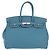 Hermès Borsa a mano HERMES Birkin 35 in pelle Taurillon Blu Turchese Argento Auth LN221SM - vista 13