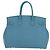 Hermès Borsa a mano HERMES Birkin 35 in pelle Taurillon Blu Turchese Argento Auth LN221SM - vista 2