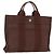 Hermès HERMES Her Line Tote PM Tote Bag Canvas Brown Silver Auth bs37214 Braun Silber
