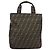 Borsa a mano FENDI Zucca Canvas Nero Marrone Auth ep16123 - vista 13