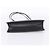 Céline CELINE Soft Clasp Medium Shoulder Bag Leather Black Gold Tone Auth mr3051SM Schwarz - Ansicht 5