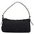 Borsa a spalla FENDI Mamma Baguette in jersey di cotone nero e argento 26424 Auth ep16064A - vista 2