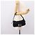 Borsa a spalla FENDI Mamma Baguette in jersey di cotone nero e argento 26424 Auth ep16064A - vista 25