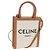 Céline CELINE Vertical Mini Hand Bag Canvas 2way Beige Auth 202496M