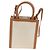 Céline CELINE Vertical Mini Hand Bag Canvas 2way Beige Auth 202496M - vista 2