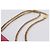 Autre Marque Borsa a tracolla con catena SAINT LAURENT in pelle Pink Gold Auth bs37328 Rosa D'oro - vista 14
