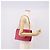 Autre Marque Borsa a tracolla con catena SAINT LAURENT in pelle Pink Gold Auth bs37328 Rosa D'oro - vista 24