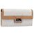Cartera larga Christian Dior Trotter Canvas Blanco Plata Auth bs37382V