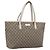Borsa Tote GUCCI GG Supreme PVC Beige Silver 211137 Auth BA16169 Argento