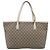 Borsa Tote GUCCI GG Supreme PVC Beige Silver 211137 Auth BA16169 Argento - vista 2
