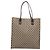 Borsa Tote GUCCI GG Supreme PVC Beige Silver 91250 Auth gh2381 Argento - vista 13