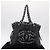 CHANEL COCO Mark Chain Tote Bag aus Leder Schwarz Silber CC Auth yk20951SAV - Ansicht 12