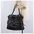 CHANEL COCO Mark Chain Tote Bag aus Leder Schwarz Silber CC Auth yk20951SAV - Ansicht 24