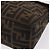 Bolso de hombro FENDI Zucca Canvas Marrón Negro Auth 206232A Castaño - vista 16