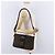 Bolso de hombro FENDI Zucca Canvas Marrón Negro Auth 206232A Castaño - vista 30
