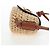 Céline CELINE Mini Shoulder Pouch Raffia 2way Beige Gold Auth 204431M Golden - Ansicht 4