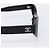 Occhiali da sole CHANEL COCO Mark Plastica Nera CC Auth 206149M Nero - vista 4