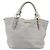 Miu Miu Handtasche Leder 2way Grau Gold Auth 206086V Braun Golden - Ansicht 13
