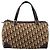 Borsa a mano Christian Dior Trotter Canvas Marrone Tono Oro Auth gh2402 - vista 13
