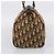 Borsa a mano Christian Dior Trotter Canvas Marrone Tono Oro Auth gh2402 - vista 3
