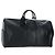LOUIS VUITTON Epi Keepall 55 Boston Bag Noir M42952 LV Auth yk20950SAV Nero