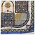 Hermès HERMES Carre90 Seidentuch "CIELS BYZANTINS" Blau Auth 204698M - Ansicht 10